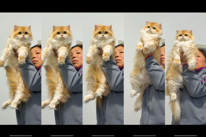 Beautiful Golden Gradient cat